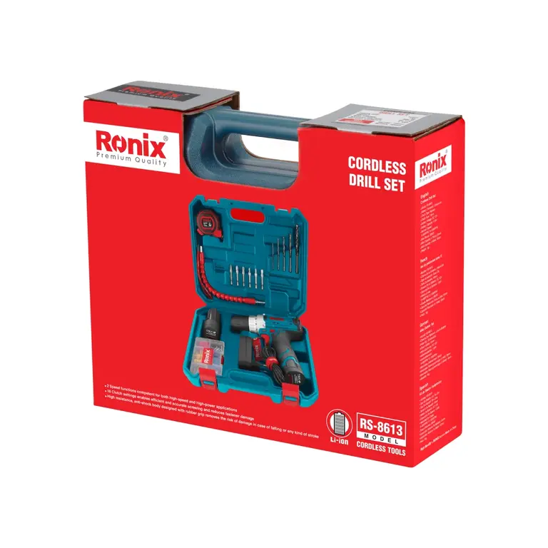 کیت دریل شارژی ۱۲ ولت ۱۹ پارچه